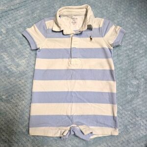 Ralph Lauren Baby Boy Striped Cotton Rugby Shortall